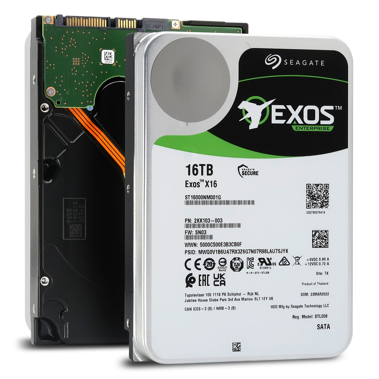 Seagate Exos X18 16TB 7200RPM SATA 3.5-inch Internal Hard Drive